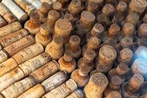 collection of corks in amorim cork
