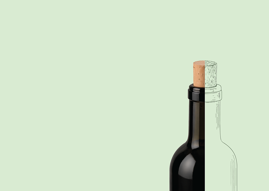 Natural cork stoppers