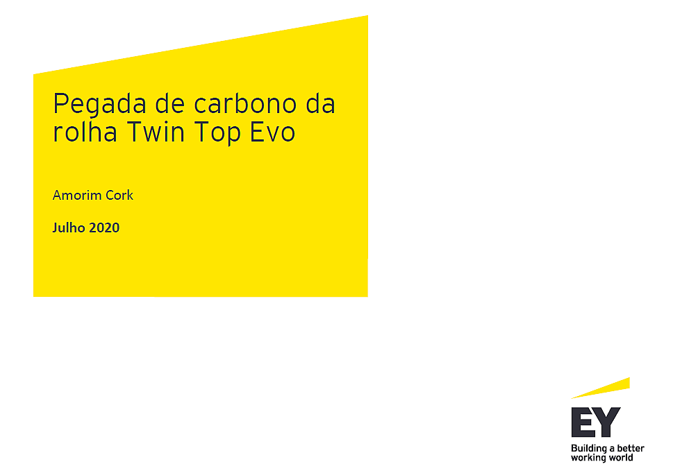 Pegada de carbono da rolha Twin Top® Evo