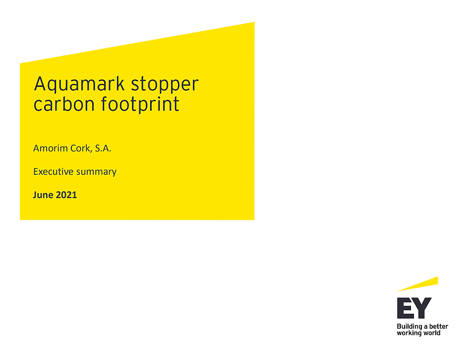 Aquamark® stopper carbon footprint
