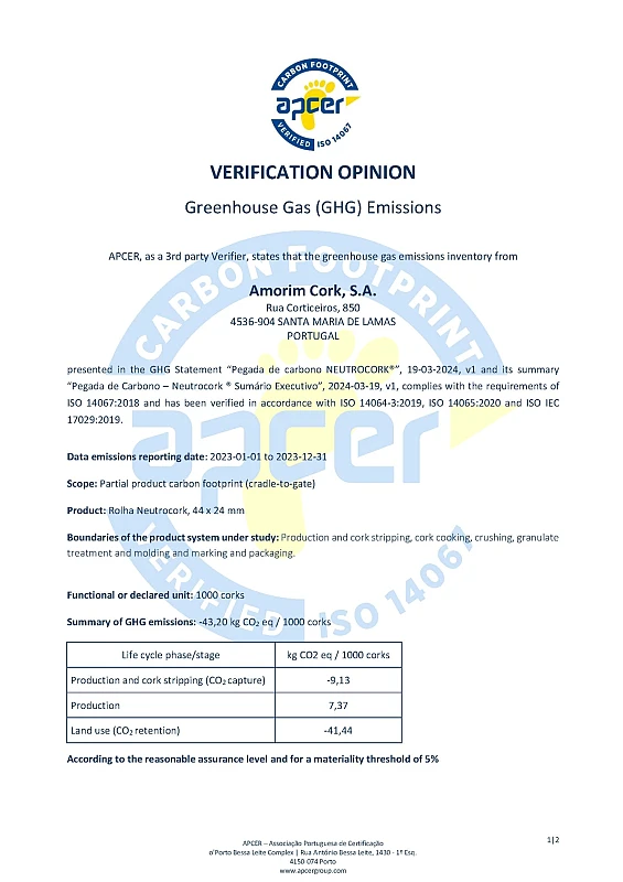 Neutrocork Carbon Footprint 03-19-2024 v1