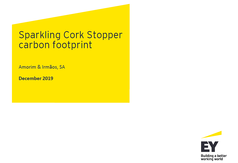 Sparkling cork stopper carbon footprint